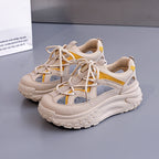 Damen Sneakers mit sportlichem Design und atmungsaktiven Mesh-Einsätzen R&B