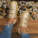 Damen Sneakers mit goldenen Akzenten R&B