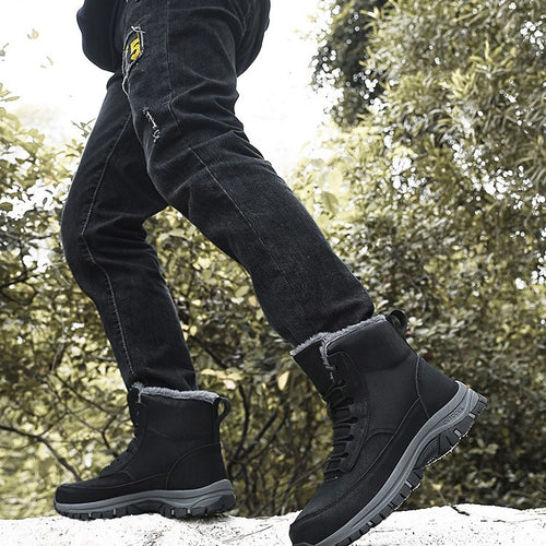 Damen Sportliche Winterstiefel mit warmem Futter und rutschfester Sohle R&B