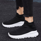 Damen Sportliche Strick-Sneaker mit elastischer Sohle R&B