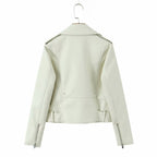 Damen Bikerjacke mit Schnallenverschluss