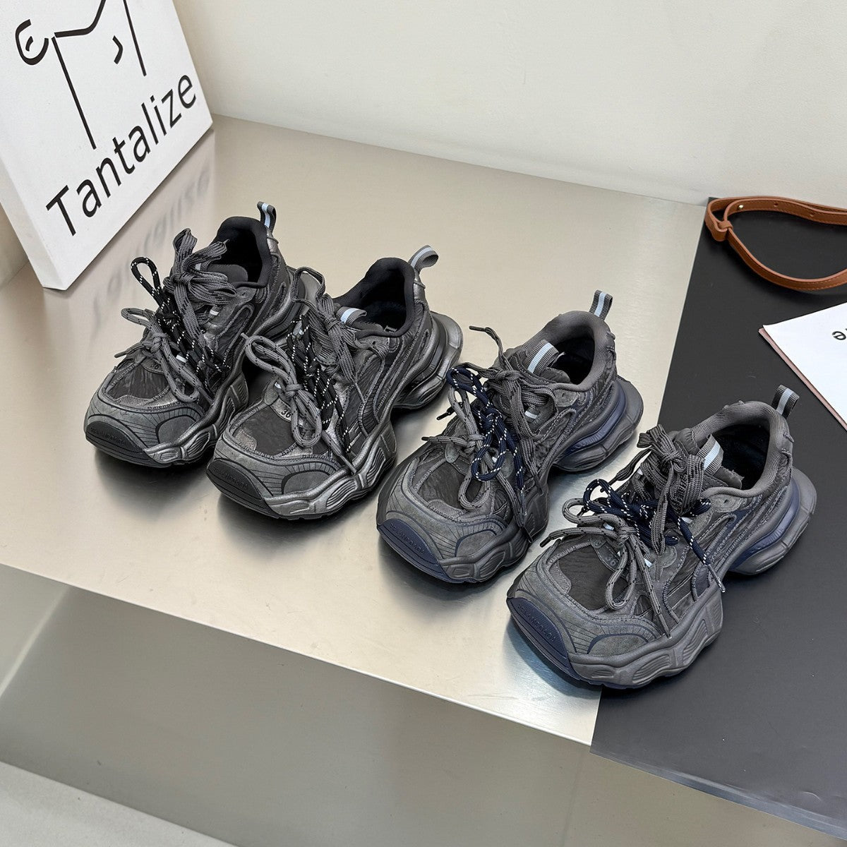 Damen Sportliche Chunky Sneakers mit atmungsaktiver Mesh-Oberfläche R&B