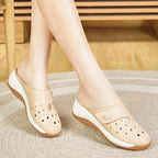 Damen Komfortable Clogs mit modischem Cut-Out Design und flexiblem Fußbett R&B