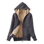 Damen Kuschelige Fleecejacke mit hohem Kragen und praktischem Reißverschluss R&B
