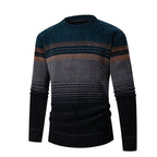 Herren modischer Pullover mit einzigartigem Strukturdesign und mehrfarbigem Muster