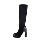 R&B | Über-die-Knie-Stiefel mit Blockabsatz