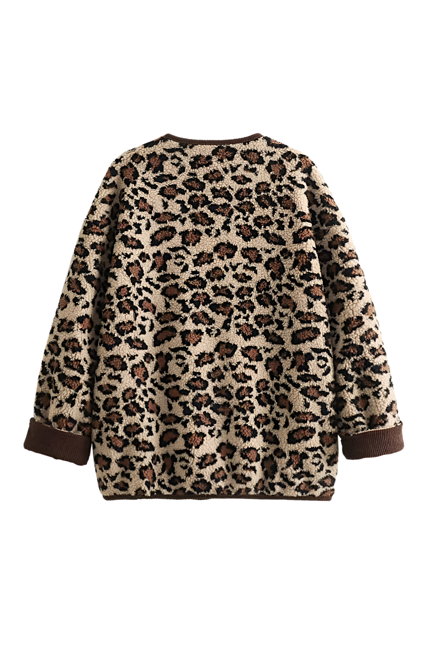R&B | Lässiger Cardigan Tierdruck Bequem und Stilvoll