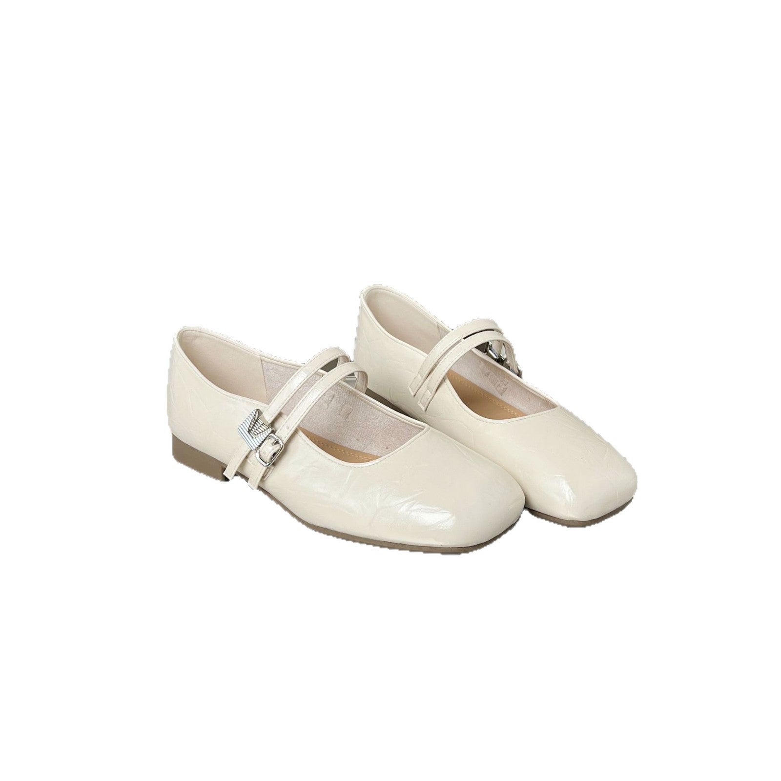 Damen Elegante Ballerinas mit doppeltem Riemendesign und komfortabler Innensohle R&B