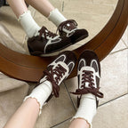Damen Sportliche Sneakers im Retro-Stil mit weichem Wildleder R&B