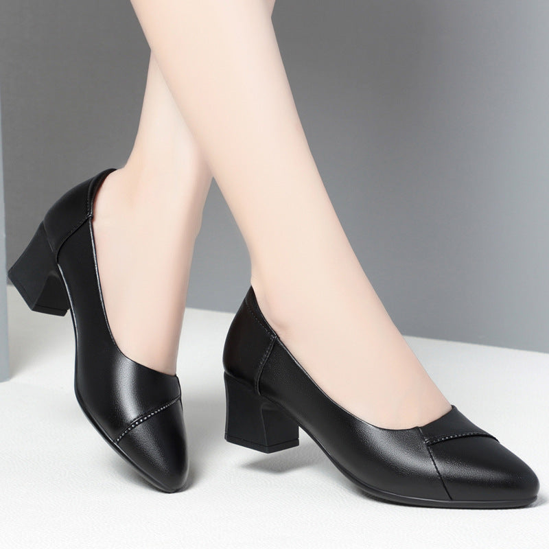 Damen Bequeme Pumps mit elegantem Blockabsatz und klassischem Design R&B