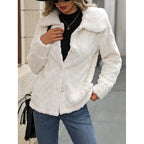 Damen kuschelige Fleecejacke R&B