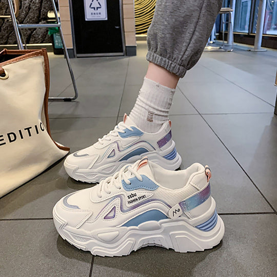 Damen trendige Sneakers mit innovativer Dämpfung und atmungsaktiver Mesh-Oberfläche R&B