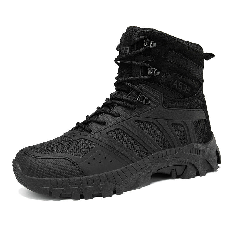 Damen Hohe Outdoor Wanderschuhe mit rutschfester Sohle und atmungsaktiver Membran