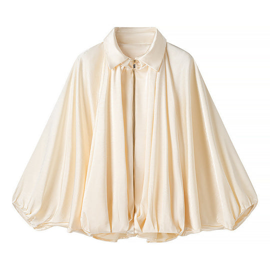 Damen fließende Bluse mit Anlassgarnitur R&B