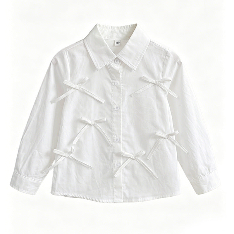 Mädchen Bluse mit liR&Bevollen Schleifendetails R&B