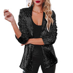 Damen Glitzerblazer mit schimmernden Pailletten und elegantem Schnitt R&B