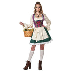 Damen Trachtenkleid mit romantischen Rüschendetails und elegantem Gürtel R&B