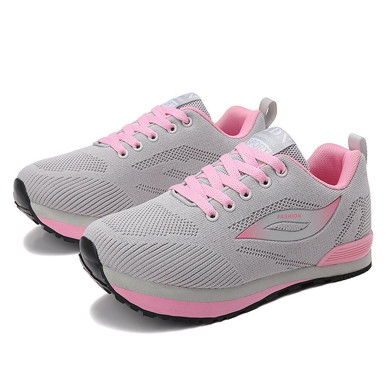 Damen Sportliche Sneakers mit atmungsaktivem Strick-Obermaterial R&B