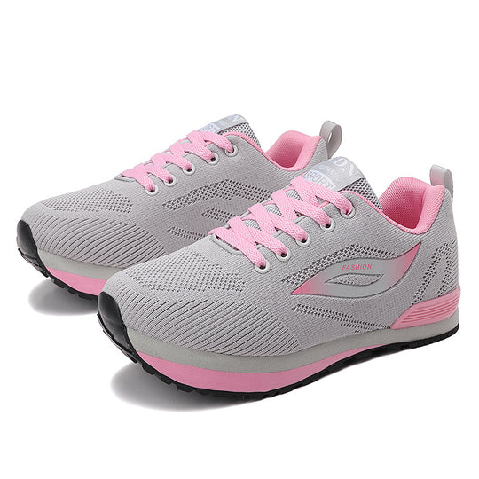 Damen Sportliche Sneakers mit atmungsaktivem Strick-Obermaterial R&B