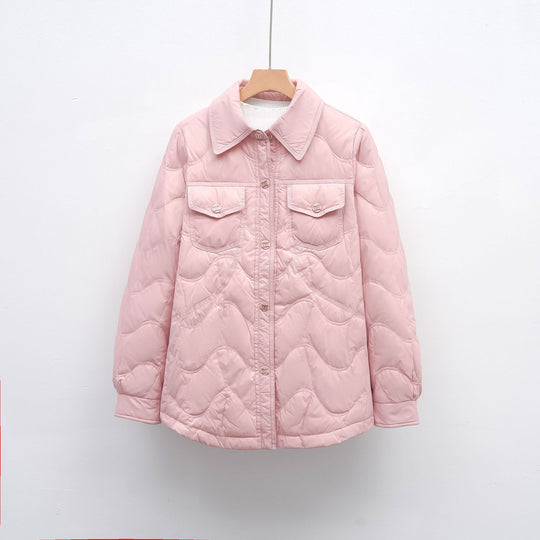 Damen gesteppte Outdoor-Jacke mit Taschen und bequemer Passform R&B