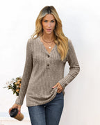 Damen lässiges Langarmshirt