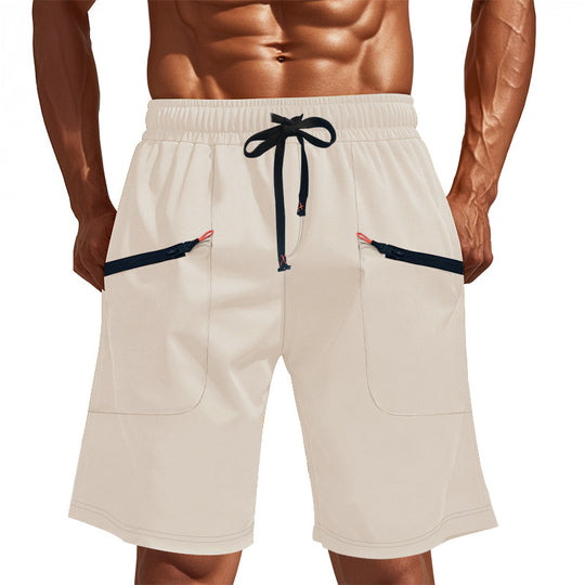 Herren Sportliche Shorts mit vielseitigen Taschen und elastischem Bund R&B