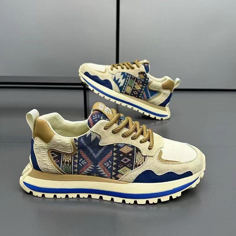Damen Lifestyle Sneakers mit modernem Ethno-Muster und rutschfester Sohle