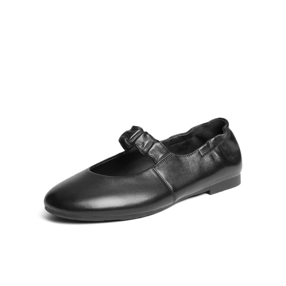 Damen Ballerinas mit modischem Riemen und flexibler Sohle R&B