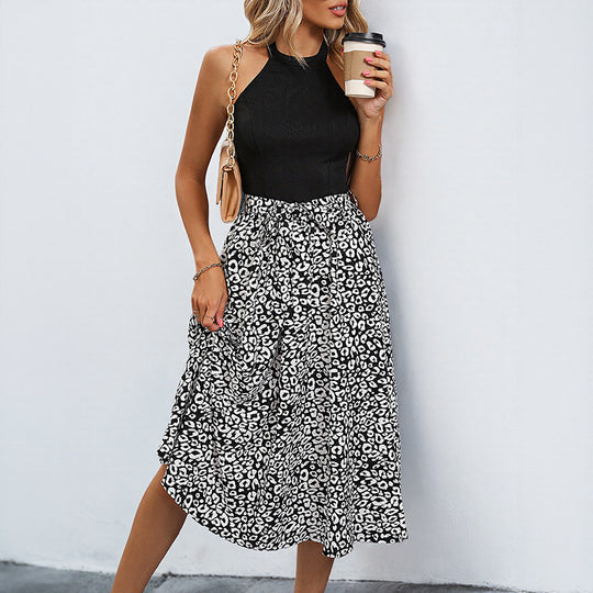 Damen Midi-Rock mit floralem Print und elastischem Bund R&B