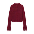 Damen Kuschelige Strickjacke mit auffälligen Ärmeln R&B