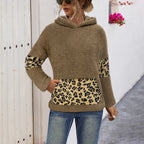 Damen Kuschel-Hoodie mit tierischem Muster und praktischen Seitentaschen R&B