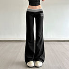 Damen Flared Jogginghose mit seitlichen Streifen R&B