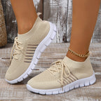 Damen Modische und atmungsaktive Sneakers mit elastischem Obermaterial R&B