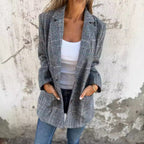 Damen Karierter Blazer Damen