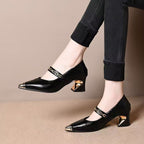 Damen Elegante Pumps mit außergewöhnlichem Blockabsatz R&B