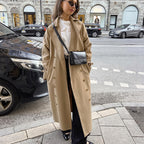 Damen Eleganter Trenchcoat mit hochwertiger Verarbeitung und lockerem Schnitt R&B