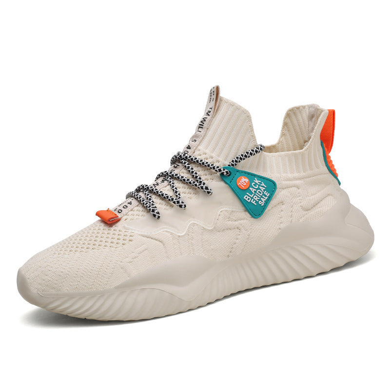 Damen Sportliche High-Performance Sneakers mit elastischem Strick-Material und leichtem Sohlenprofil R&B