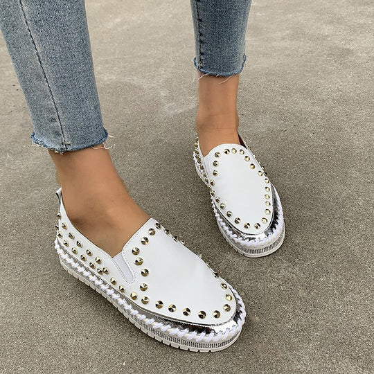 Damen Modische Slipper mit Nieten R&B