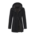 Damen nan funktionaler Softshell-Parka mit Teddyfleece-Futter, Kapuze und Taillenzug R&B