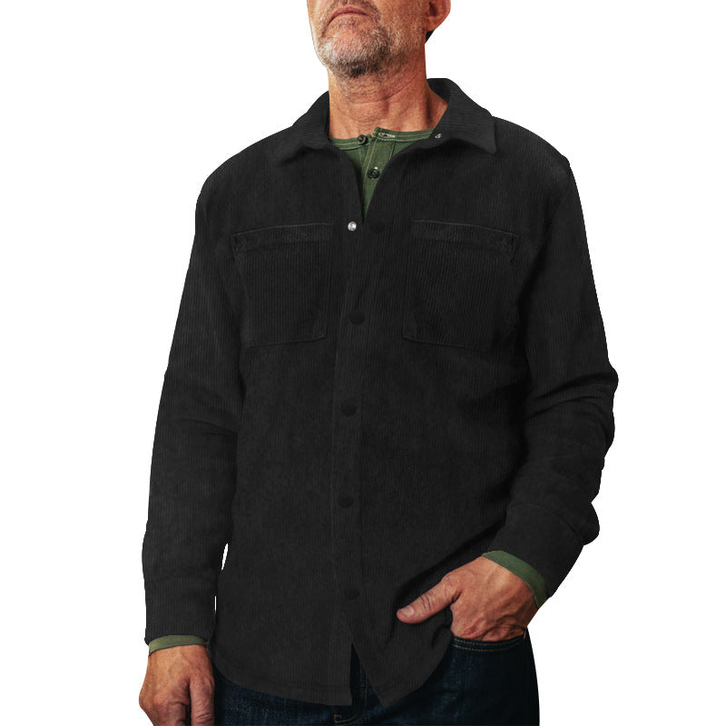 Herren Cord-Jacke mit praktischen Brusttaschen und modernem Schnitt R&B