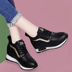 Damen Modische Sneakers mit hoher Plateausohle R&B