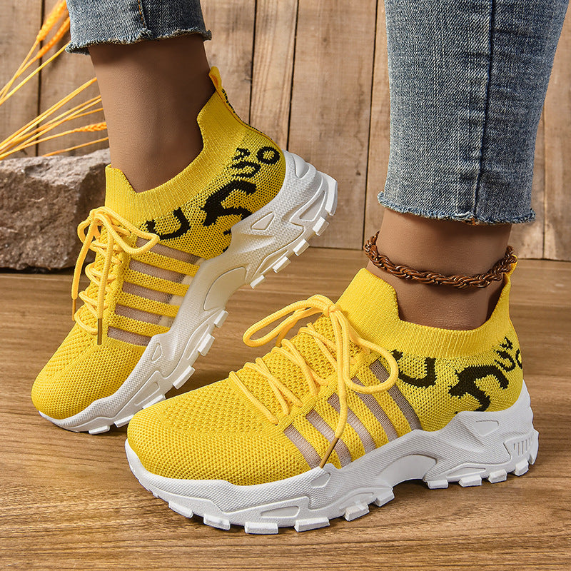 Damen Sportliche und atmungsaktive Laufschuhe mit elastischem Obermaterial R&B