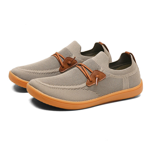 Herren nan atmungsaktiver Strick-Schlupfsneaker mit elastischem Einstieg und dämpfender Leichtsohle R&B