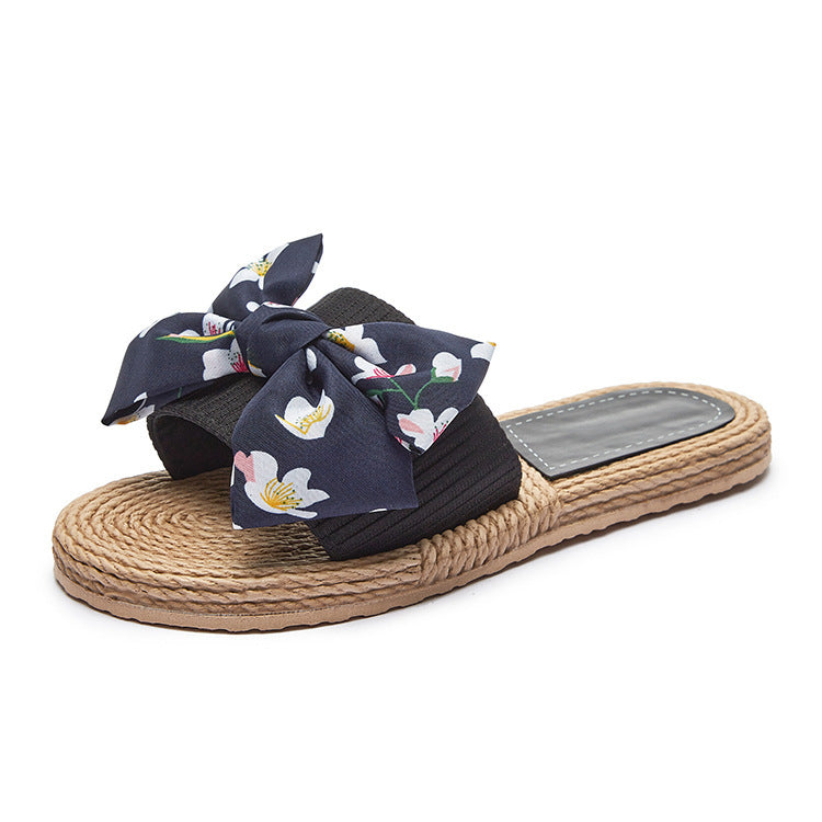 Damen Slipper mit dekorativem Schleifen-Design und komfortabler Sohle R&B