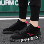Damen Sportive High-Top Sneakers mit individuell bedruckter Laufsohle