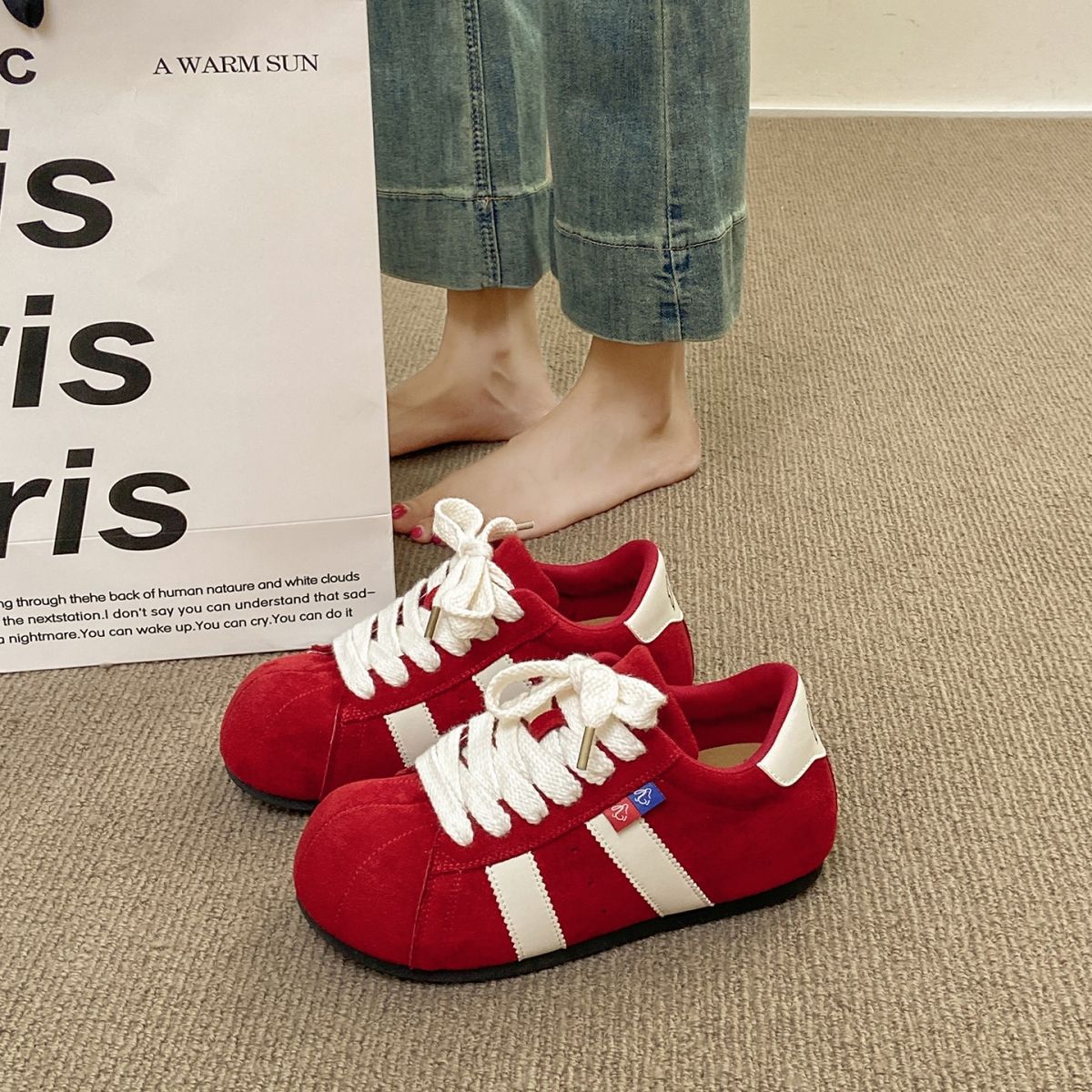 Damen Sportliche Sneakers mit weich gepolsterter Sohle und robustem Obermaterial