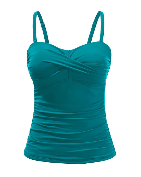 Damen Tankini mit raffiniertem Wickeldesign R&B