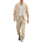 Herren lässige Hemdjacke mit hochwertigem Baumwollmix und praktischen Taschen R&B