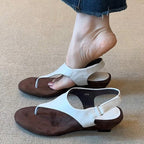 Damen Zehentrenner-Sandalen mit ergonomischem Fußbett und geschmackvollem Riemendesign R&B