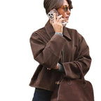 Damen Elegante Oversized-Jacke im lässigen Stil R&B